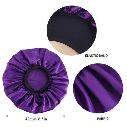 Women Satin Round Cap Sleep Hat