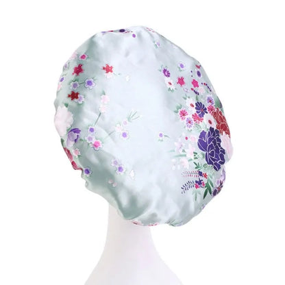 Women Satin Round Cap Sleep Hat