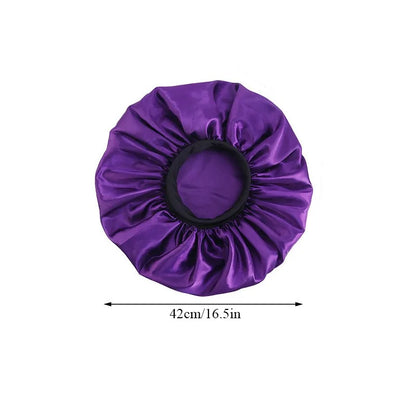 Women Satin Round Cap Sleep Hat