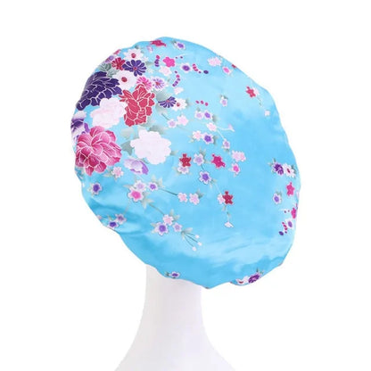 Women Satin Round Cap Sleep Hat