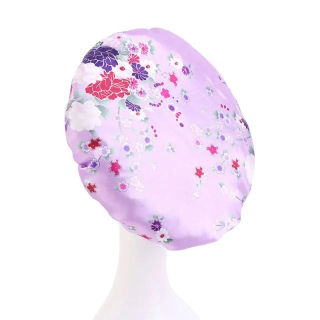 Women Satin Round Cap Sleep Hat